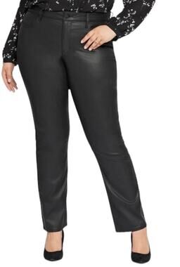 NYDJ Jeans Coated Marilyn straight plus size 24W